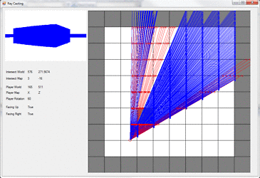 Raycasting application screenshot